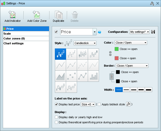 Farbe & Rahmen der Kerzen