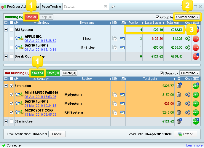 ProOrder Trading automatico